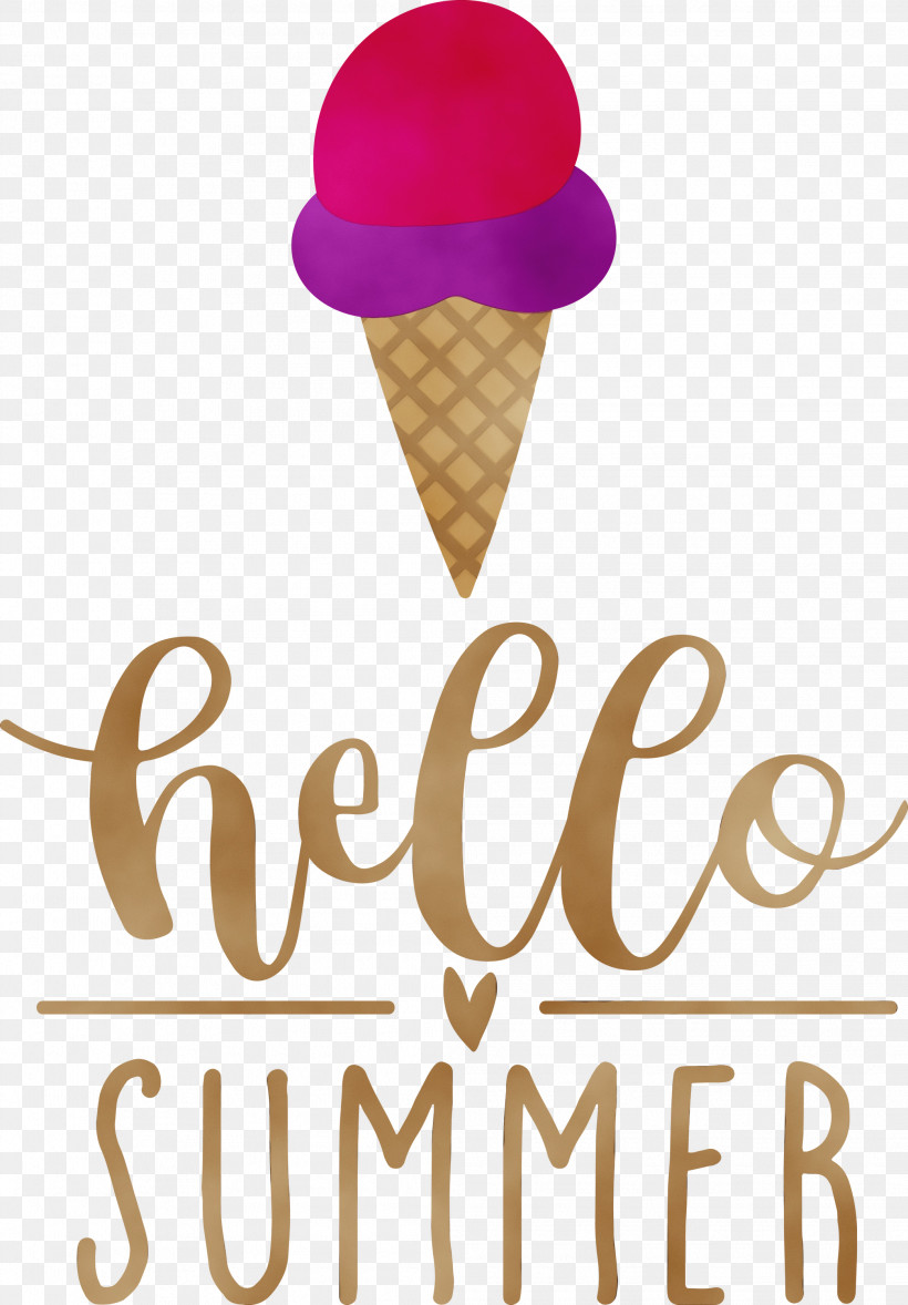 Ice Cream, PNG, 2087x3000px, Hello Summer, Cone, Geometry, Ice, Ice Cream Download Free