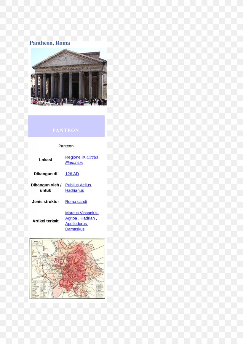 Pantheon Map Rome Font, PNG, 1653x2339px, Map, Rome, Text Download Free