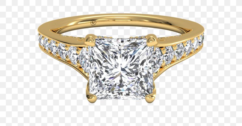 Diamond Wedding Ring Princess Cut Engagement Ring, PNG, 640x430px, Diamond, Bling Bling, Body Jewelry, Colored Gold, Diamond Cut Download Free