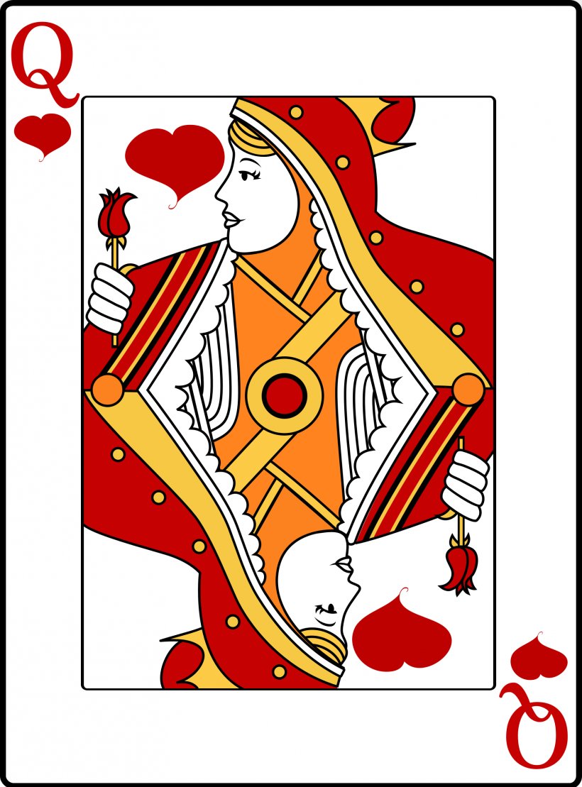 Queen Of Hearts Playing Card Clip Art, PNG, 1770x2394px, Watercolor, Cartoon, Flower, Frame, Heart Download Free