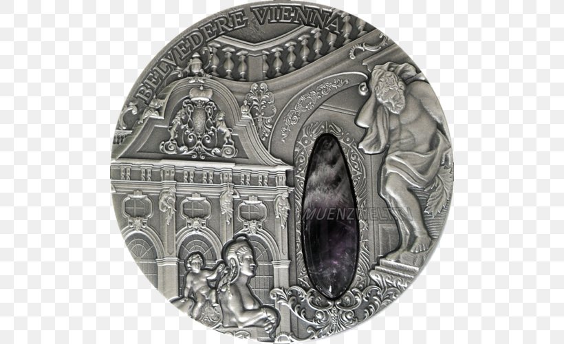Belvedere, Vienna Winter Palace Niue, PNG, 500x500px, Belvedere Vienna, Belvedere, Coin, Dollar, Feinsilber Download Free