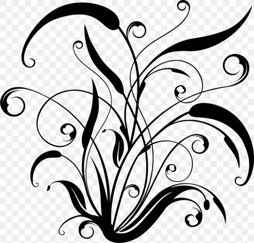 Black And White Flower Drawing Clip Art, PNG, 865x830px, Black And White, Art, Artwork, Black, Blog Download Free