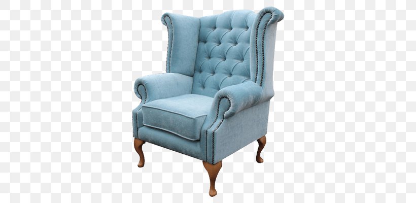 Club Chair Wing Chair Couch Footstool, PNG, 800x400px, Club Chair, Antique, Blue, Chair, Comfort Download Free