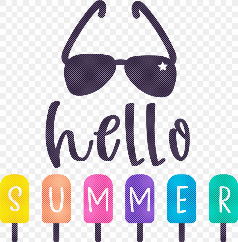 Hello Summer Happy Summer Summer, PNG, 2951x2999px, Hello Summer, Geometry, Goggles, Happy Summer, Line Download Free