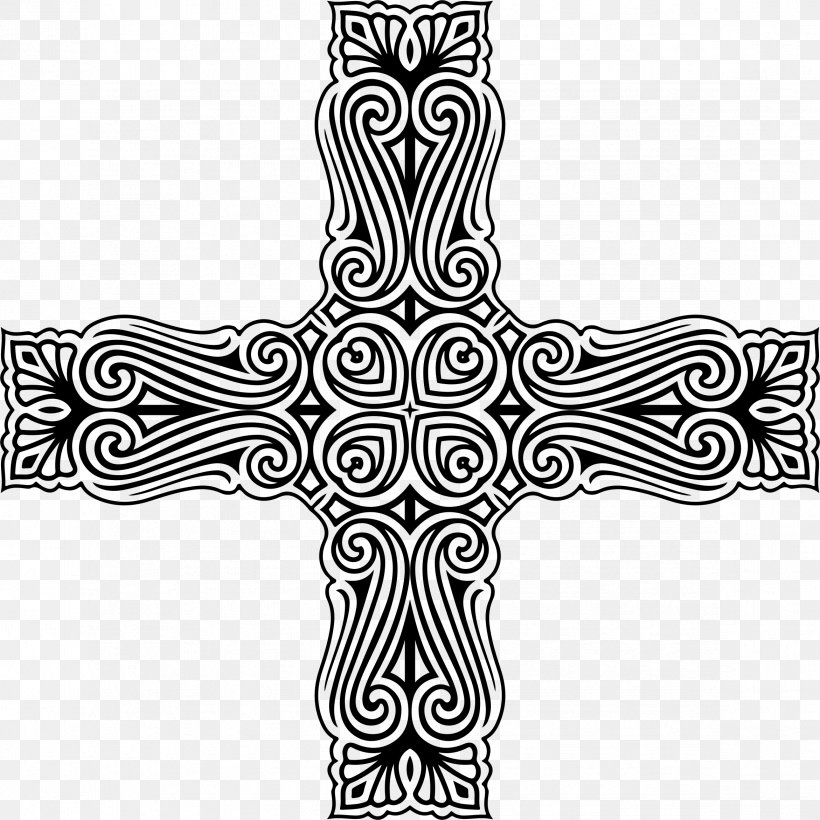 Borders And Frames Clip Art, PNG, 2342x2342px, Borders And Frames, Black, Black And White, Cross, Line Art Download Free