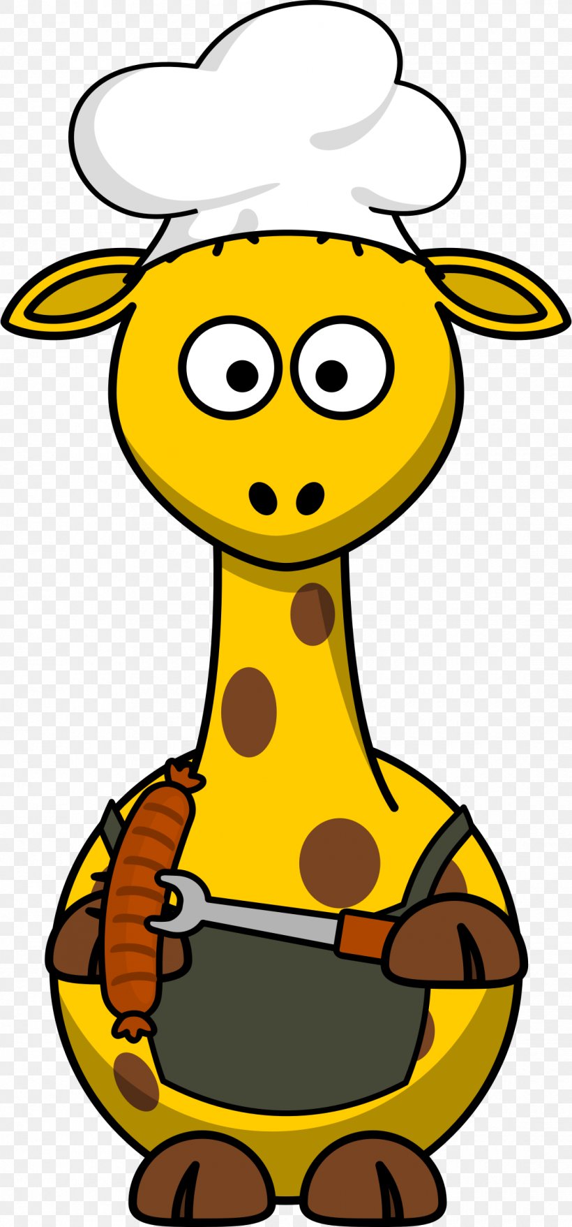 Giraffe Clip Art, PNG, 1120x2400px, Giraffe, Area, Artwork, Black And White, Document Download Free