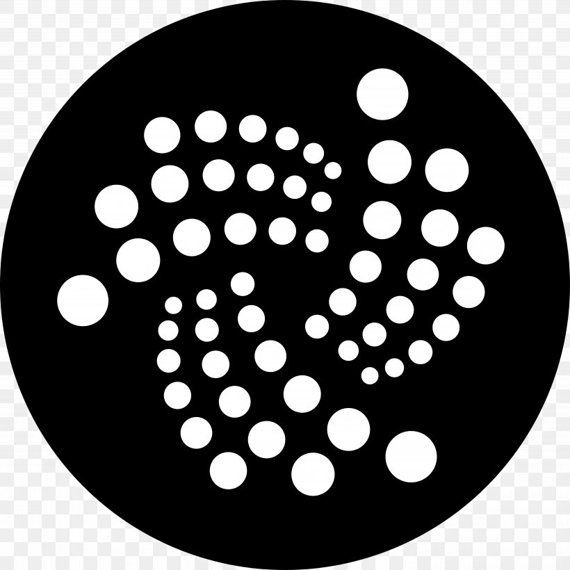 IOTA Cryptocurrency Logo Internet Of Things Tether, PNG, 5000x5000px, Iota, Bitcoin, Black, Black And White, Blockchain Download Free
