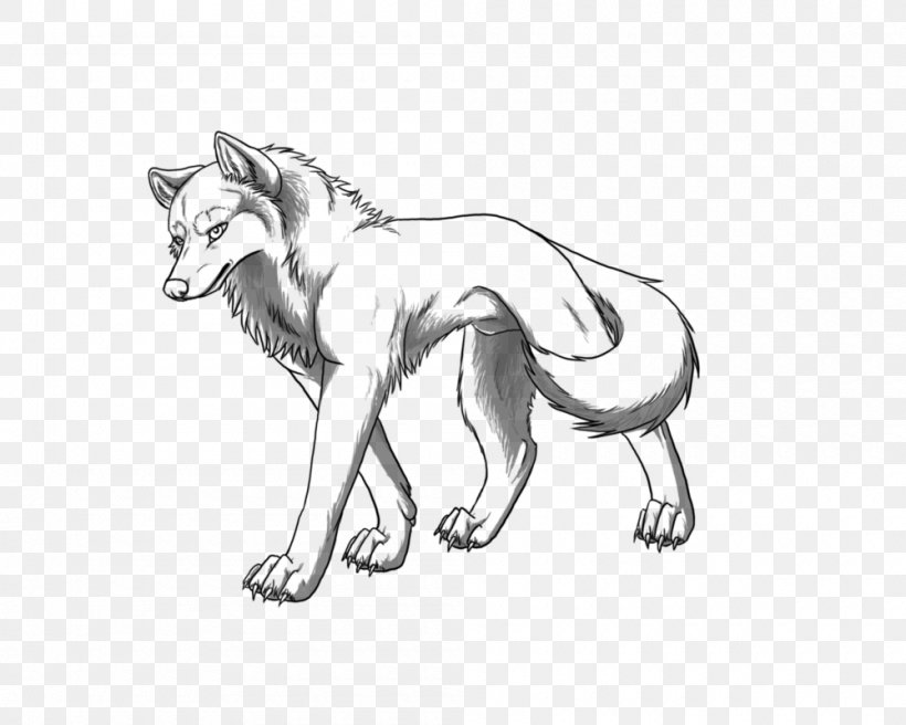 Line Art Gray Wolf Drawing Sketch, PNG, 1000x800px, Line Art, Animal, Artwork, Black And White, Carnivoran Download Free