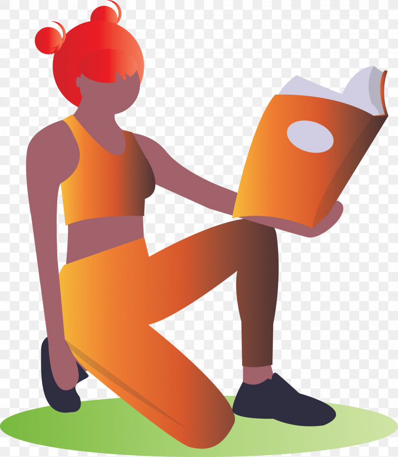 Reading Book Girl Fashion, PNG, 2613x3000px, Reading Book, Cartoon, Fashion, Girl, Sitting Download Free