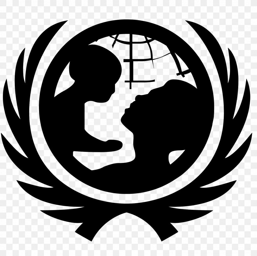 UNICEF Organization Logo, PNG, 1600x1600px, Unicef, Artwork, Black And ...
