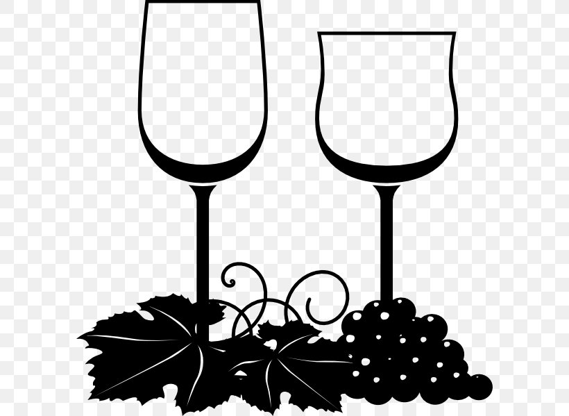 Wine Glass Red Wine Clip Art, PNG, 600x599px, Wine, Alcoholic Drink, Artwork, Black And White, Bottle Download Free