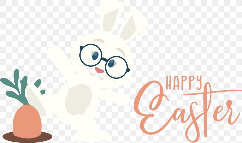 Easter Bunny, PNG, 3076x1823px, Rabbit, Cartoon, Easter Bunny, Eyewear, Logo Download Free