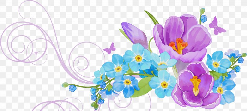 Floral Design, PNG, 2842x1276px, Watercolor, Floral Design, Flower, Flowering Plant, Paint Download Free