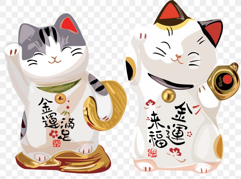 Lucky Cat T-shirt Maneki-neko Lucky Cat T-shirt Design, PNG, 3359x2502px, Watercolor, Cartoon, Flower, Frame, Heart Download Free