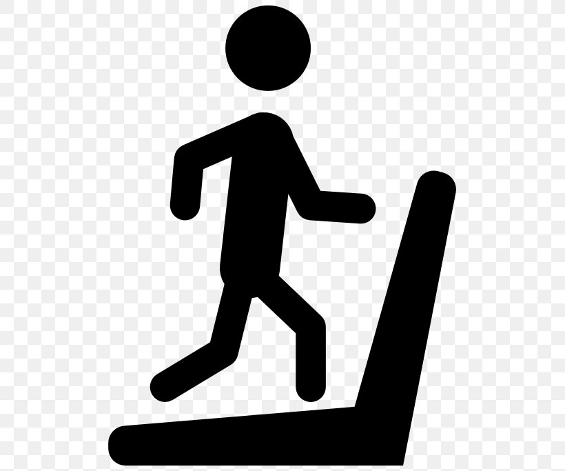 Treadmill Exercise Running Clip Art, PNG, 512x683px, Treadmill, Area, Black And White, Exercise, Finger Download Free