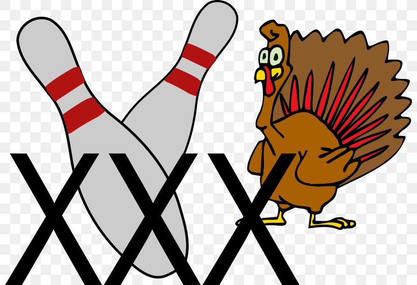 Turkey Bowling Turkey Bowling Strike Clip Art, PNG, 800x560px, Turkey, Artwork, Ball, Beak, Bird Download Free