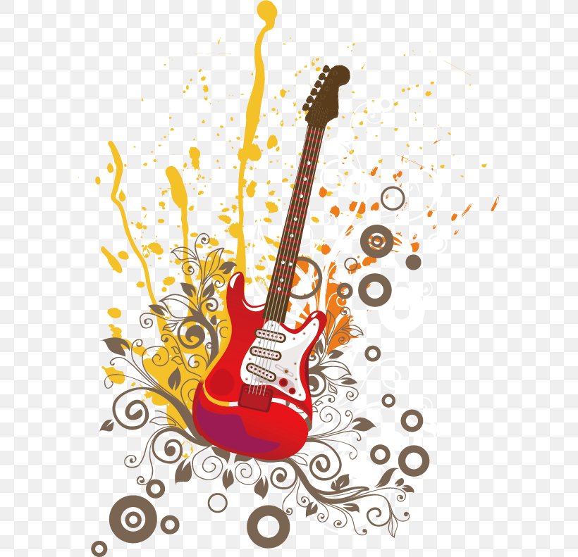 Electric Guitar Work Of Art Acoustic Guitar, PNG, 599x791px, Guitar, Acoustic Guitar, Art, Drawing, Electric Guitar Download Free
