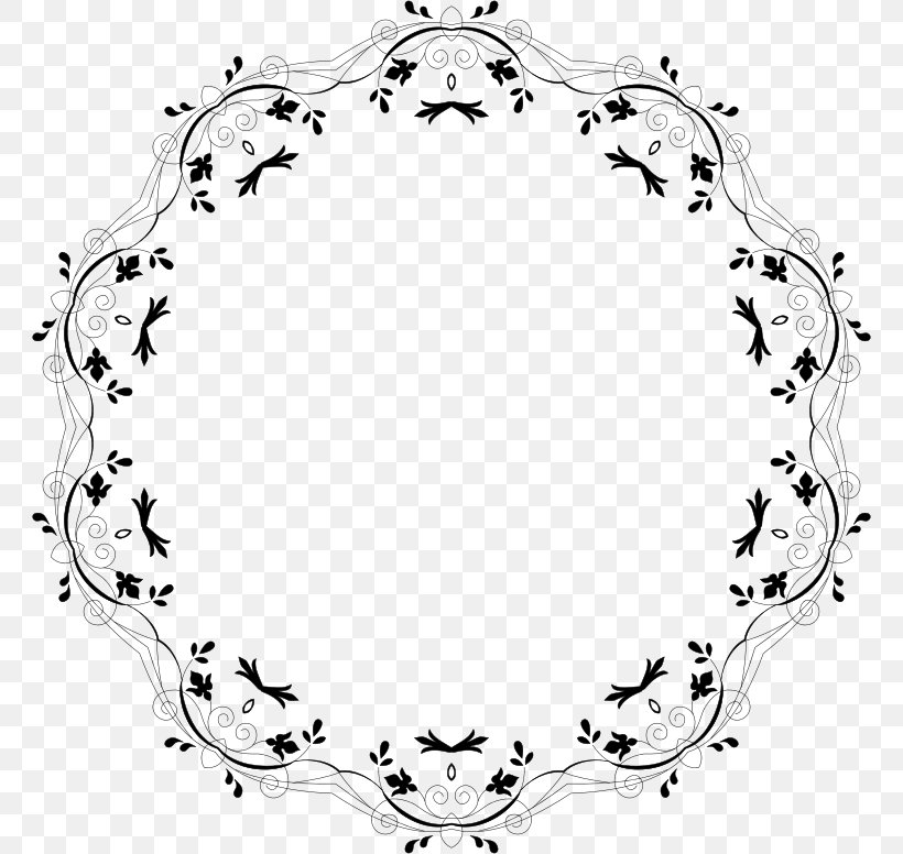Line Art Black And White Clip Art, PNG, 762x776px, Line Art, Area, Art, Black And White, Body Jewelry Download Free