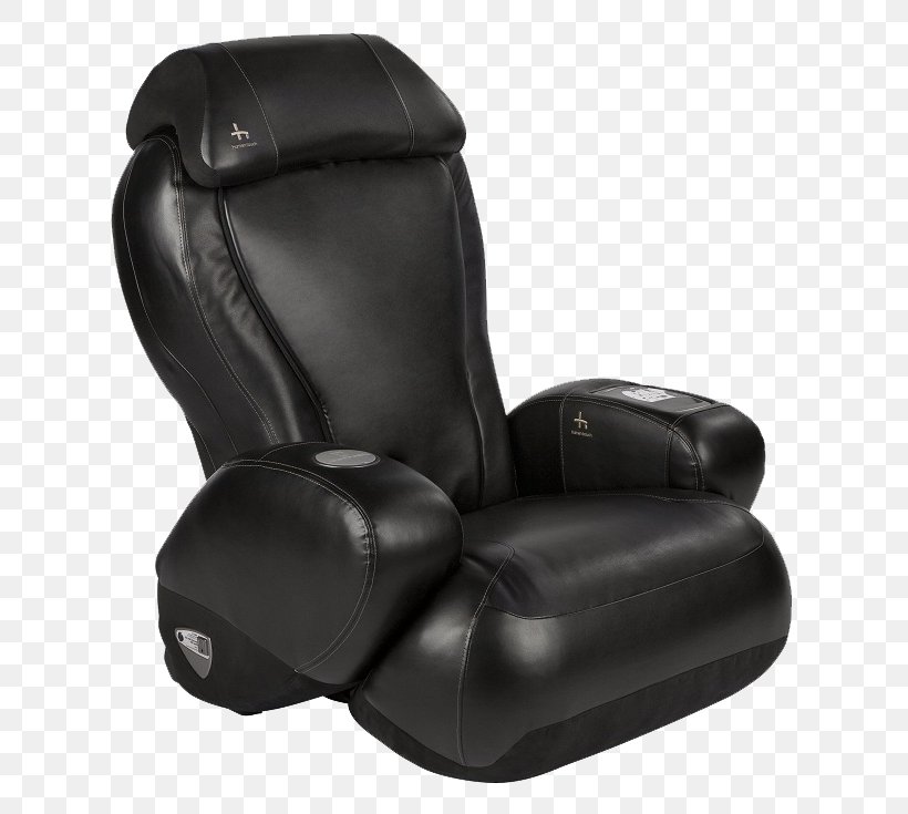 Massage Chair Recliner Seat, PNG, 750x735px, Massage Chair, Bed, Black, Bonded Leather, Car Seat Cover Download Free