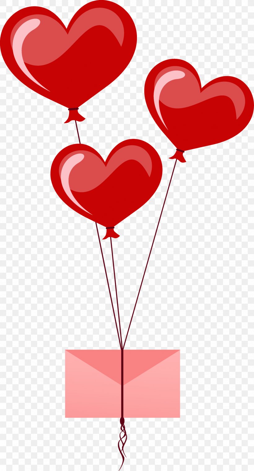 Balloon Heart Valentine's Day Clip Art, PNG, 1317x2442px, Watercolor, Cartoon, Flower, Frame, Heart Download Free