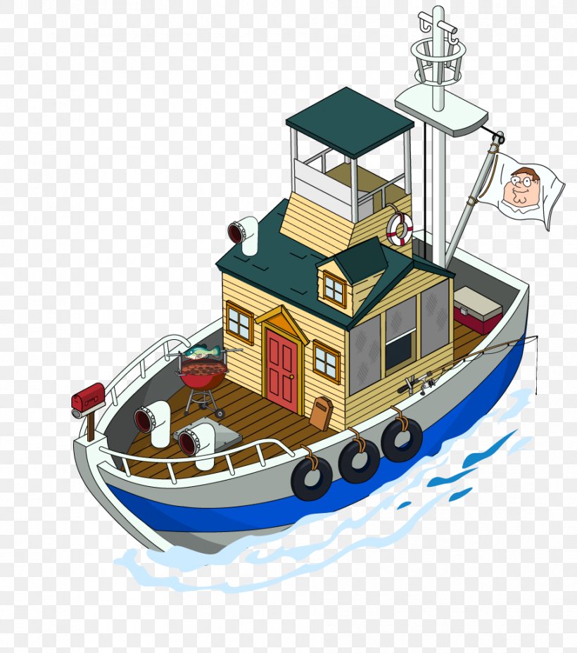 Family Guy: The Quest For Stuff Meg Griffin Wikia, PNG, 906x1026px, Family Guy The Quest For Stuff, Boat, Building, Family Guy, Houseboat Download Free