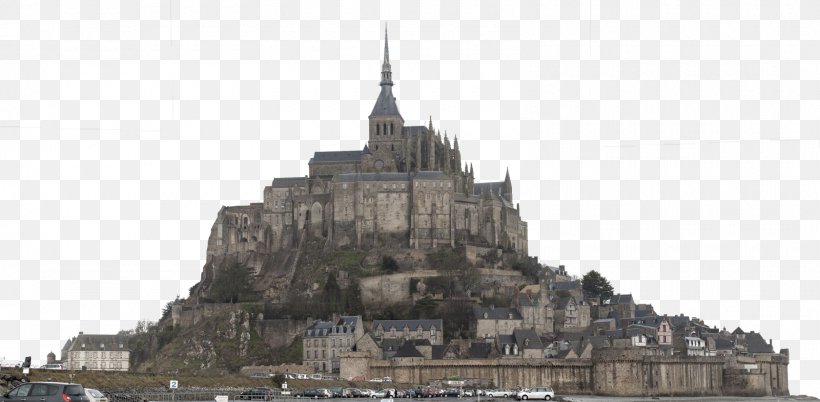 Mont Saint Michel Abbey Abbaye Du Mont Saint-Michel Caen Granville Cherbourg-Octeville, PNG, 1600x786px, Mont Saint Michel Abbey, Abbey, Building, Caen, Cathedral Download Free