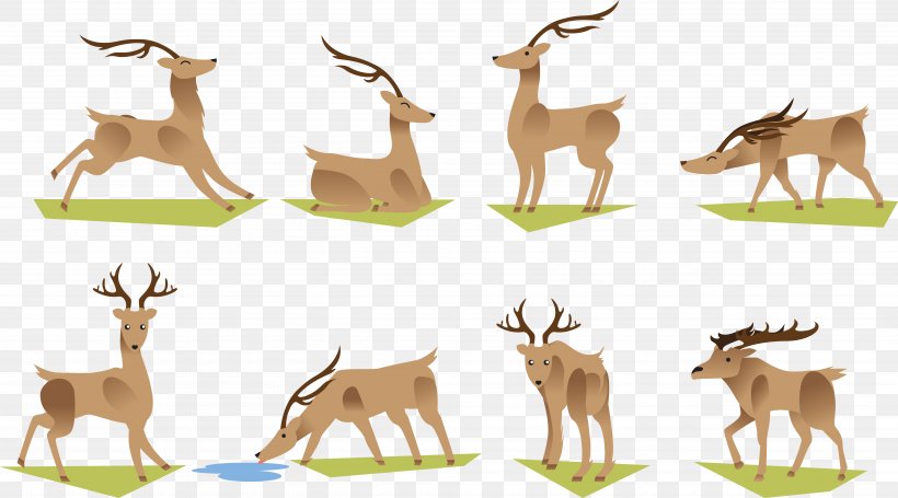 Reindeer Antler Cartoon, PNG, 5243x2910px, Reindeer, Antelope, Antler, Cartoon, Deer Download Free