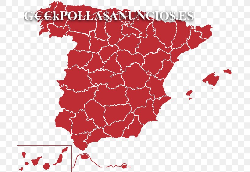 Spain Map, PNG, 707x562px, Spain, Area, Map, Red, Royaltyfree Download Free