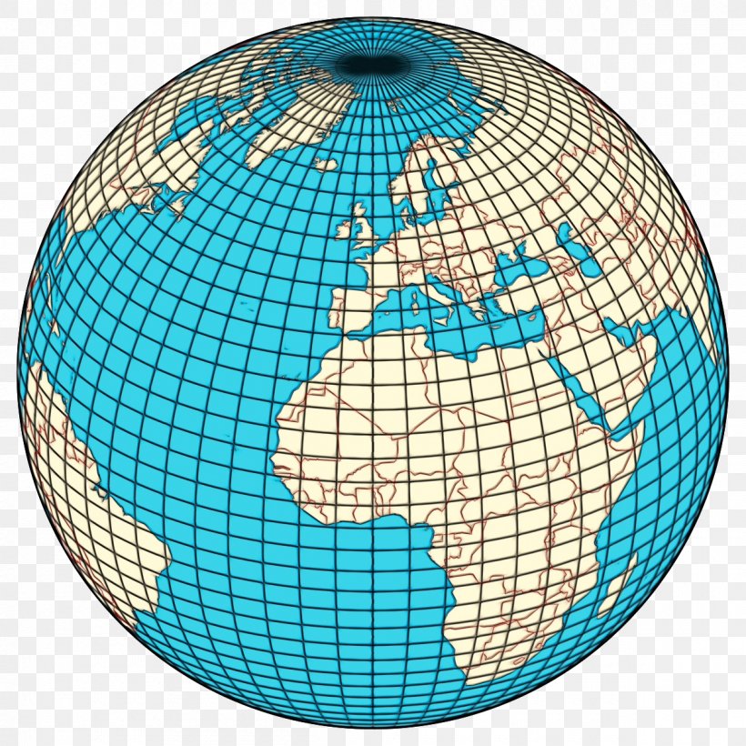 Earth Cartoon, PNG, 1200x1200px, Geographic Coordinate System, Angular Distance, Aqua, Blue, Circle Of Latitude Download Free