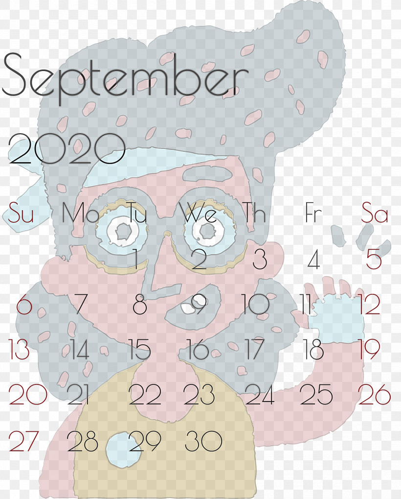 September 2020 Printable Calendar September 2020 Calendar Printable September 2020 Calendar, PNG, 2414x3000px, September 2020 Printable Calendar, Area, Behavior, Character, Human Download Free