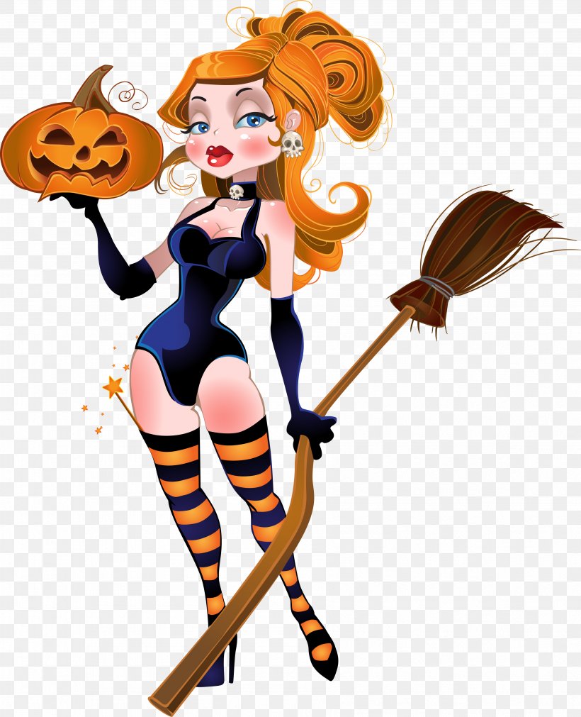 Witchcraft Halloween Clip Art, PNG, 3576x4409px, Witchcraft, Art, Cartoon, Drawing, Fictional Character Download Free