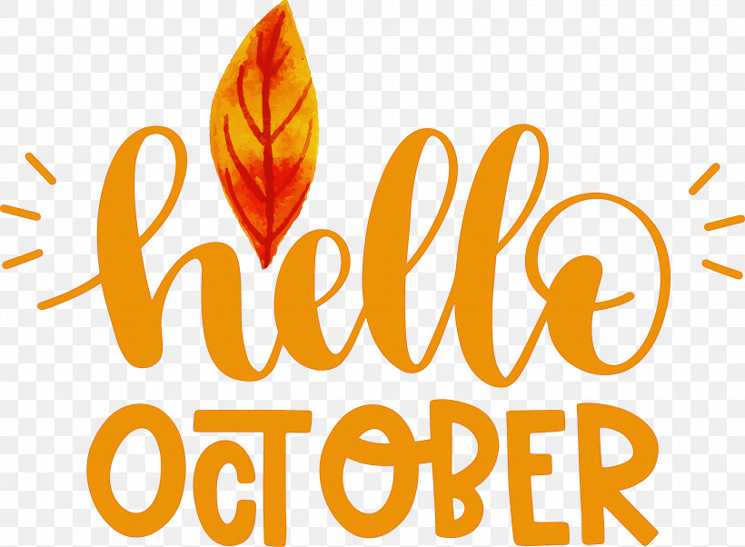 Hello October October, PNG, 3000x2203px, Hello October, Commodity, Flower, Line, Logo Download Free