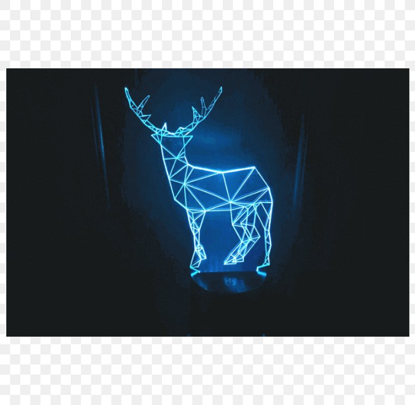 Light Reindeer LED Lamp Optical Illusion, PNG, 800x800px, 3d Film, Light, Antler, Art, Deer Download Free