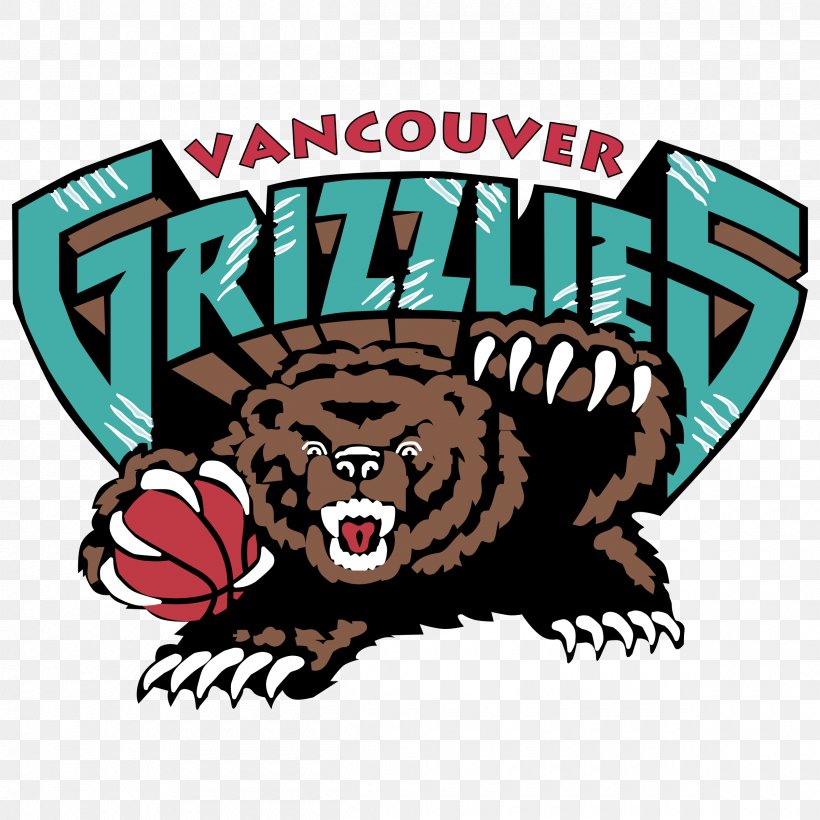 Vancouver Grizzlies Memphis Grizzlies Clip Art Illustration, PNG, 2400x2400px, Vancouver Grizzlies, Bear, Carnivoran, Character, Fiction Download Free