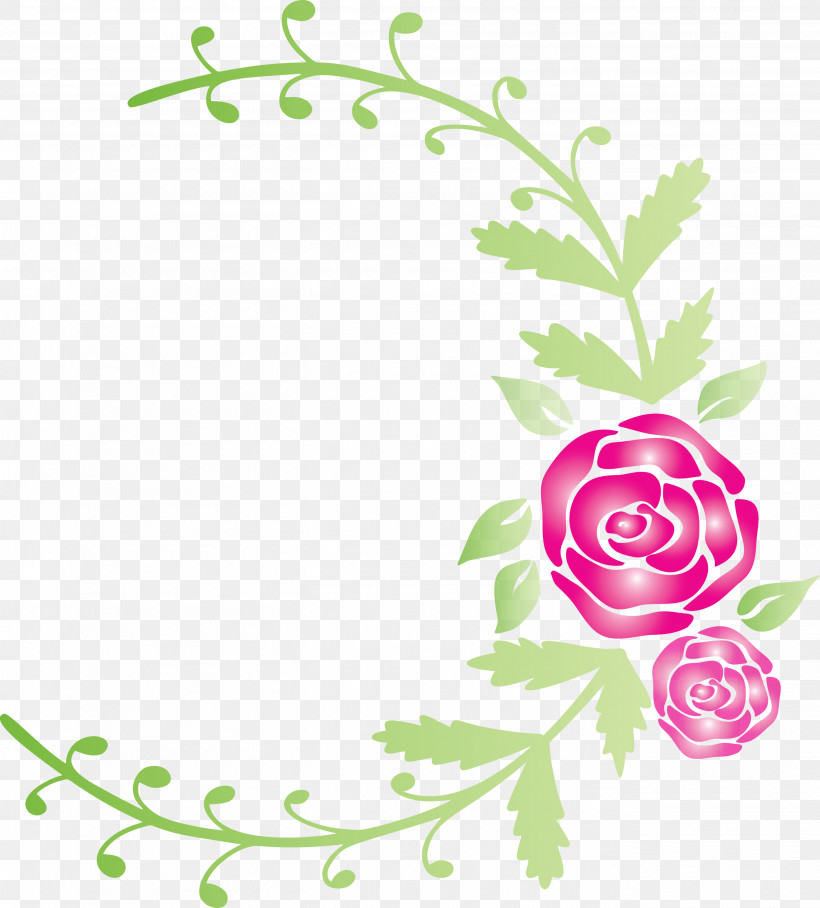 Rose Frame Flower Frame Wedding Frame, PNG, 2708x3000px, Rose Frame, Circle, Floral Design, Flower, Flower Frame Download Free
