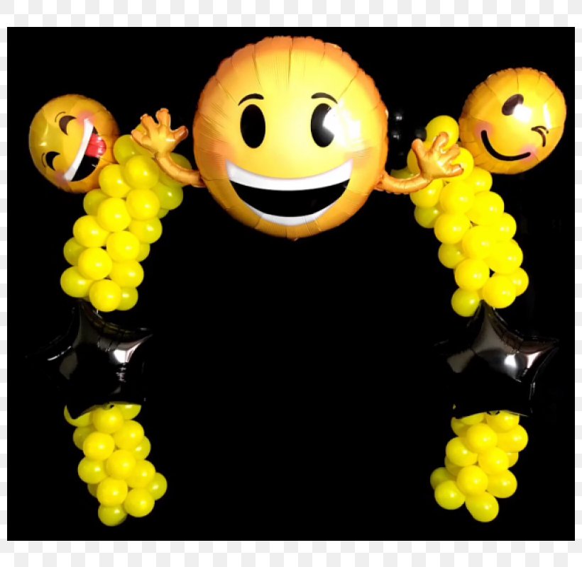 Balloon Modelling Emoji Party IPhone, PNG, 800x800px, Balloon, Arch, Balloon Modelling, Birthday, Children S Party Download Free