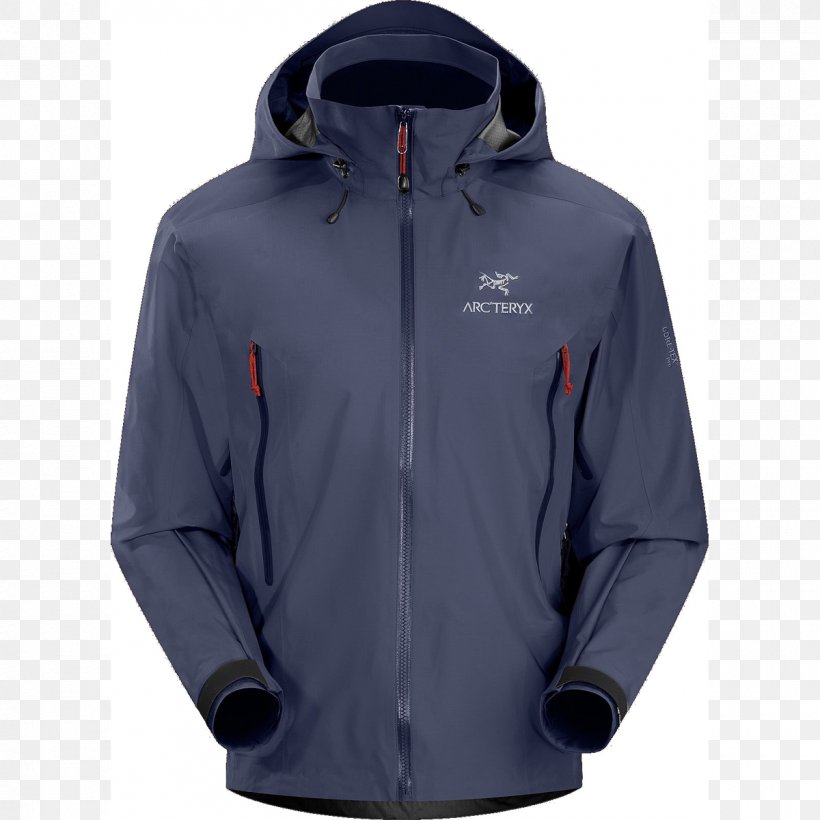 Hoodie Arc'teryx Jacket Coat Outerwear, PNG, 1200x1200px, Hoodie, Coat, Electric Blue, Goretex, Helly Hansen Download Free