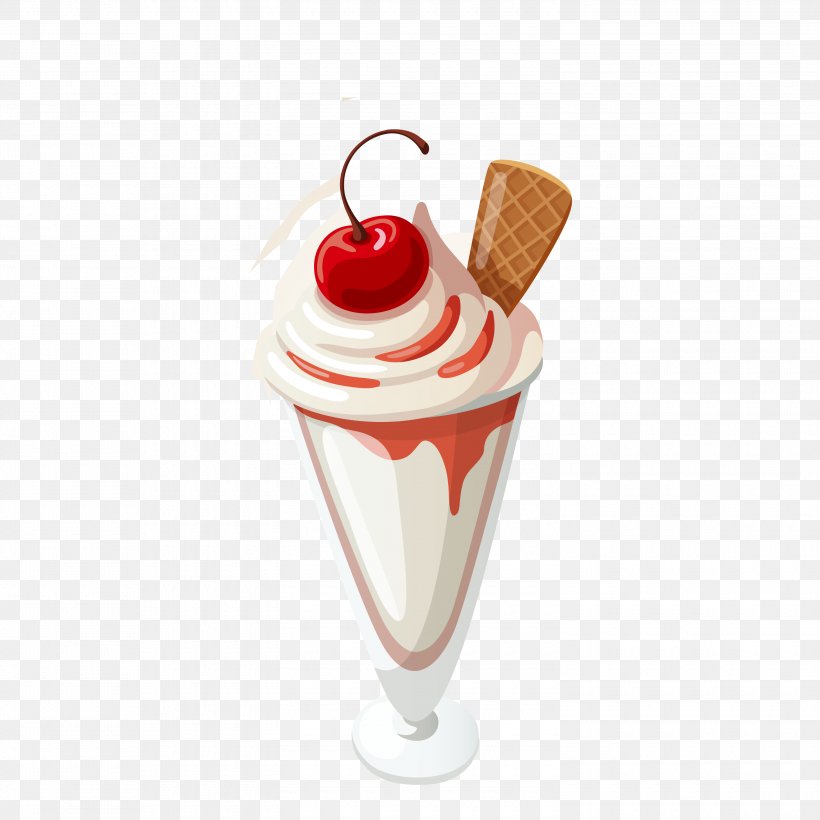 Ice Cream Cone Sundae Snow Cone, PNG, 3000x3000px, Ice Cream, Banana Split, Chocolate, Cream, Dairy Product Download Free