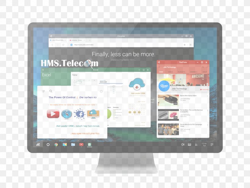 Remix OS Android-x86 Operating Systems Personal Computer, PNG, 1340x1010px, Remix Os, Android, Brand, Computer, Computer Monitor Download Free