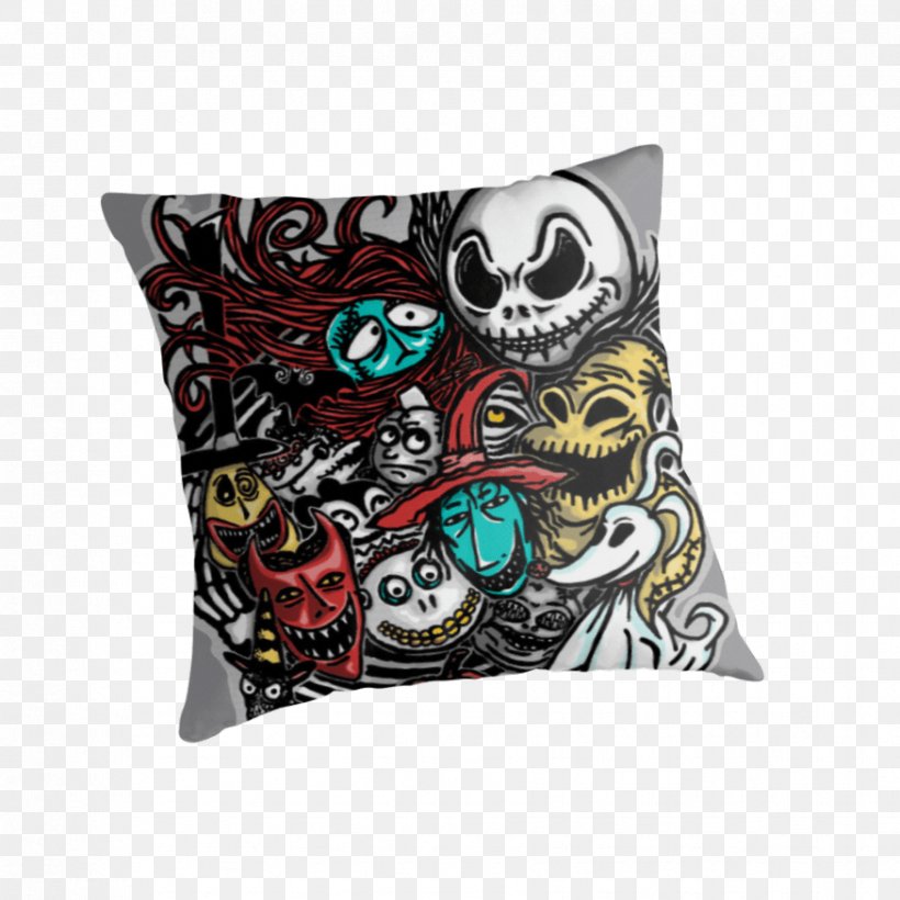 Throw Pillows Cushion T-shirt Unisex, PNG, 875x875px, Throw Pillows, Character, Cushion, Pillow, Skull Download Free