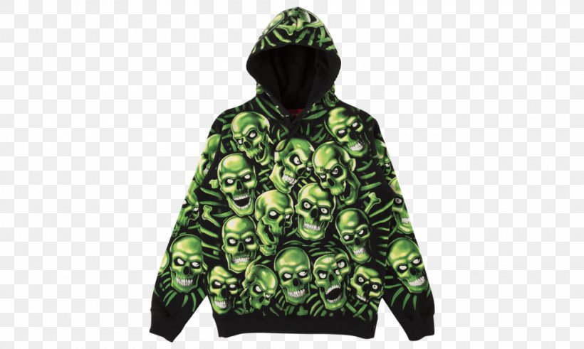 Hoodie T-shirt Supreme Skull Pile Hooded Sweatshirt Clothing, PNG, 1000x600px, Hoodie, Anti Social Social Club, Bluza, Brand, Clothing Download Free