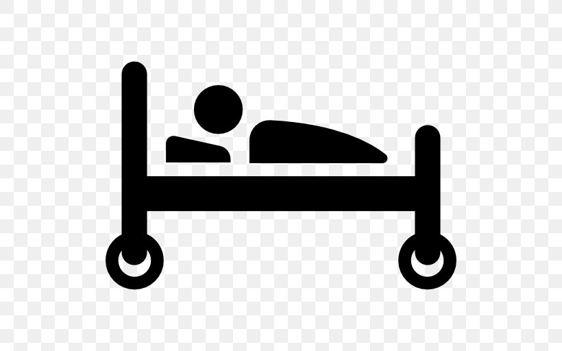 Hospital Bed Patient Health Care, PNG, 512x512px, Hospital Bed, Bed, Bedroom, Black And White, Health Download Free