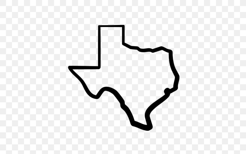 Texas U.S. State Clip Art, PNG, 512x512px, Texas, Area, Black, Black And White, Document Download Free