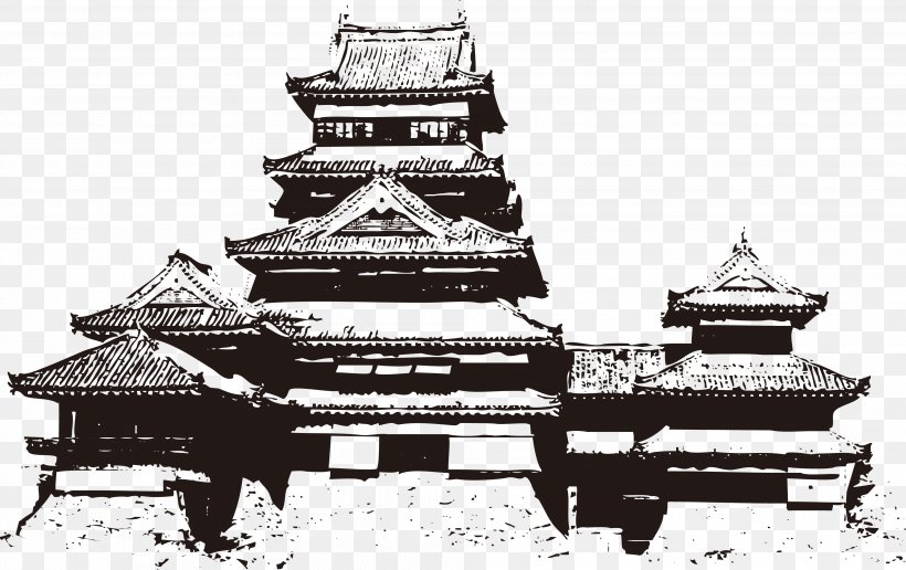 Matsumoto Castle Japanese Castle No Japanese Architecture, PNG, 3969x2498px, Matsumoto Castle, Architecture, Black And White, Brand, Japan Download Free