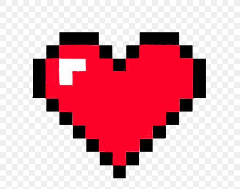 Pixel Art Heart 8-bit Color, PNG, 800x646px, Watercolor, Cartoon, Flower, Frame, Heart Download Free
