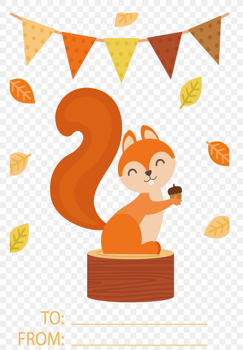 Squirrel Gift Clip Art, PNG, 2222x3194px, Squirrel, Area, Autumn, Cartoon, Designer Download Free