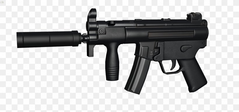 Heckler & Koch MP5K Submachine Gun Silencer, PNG, 1732x816px, Watercolor, Cartoon, Flower, Frame, Heart Download Free