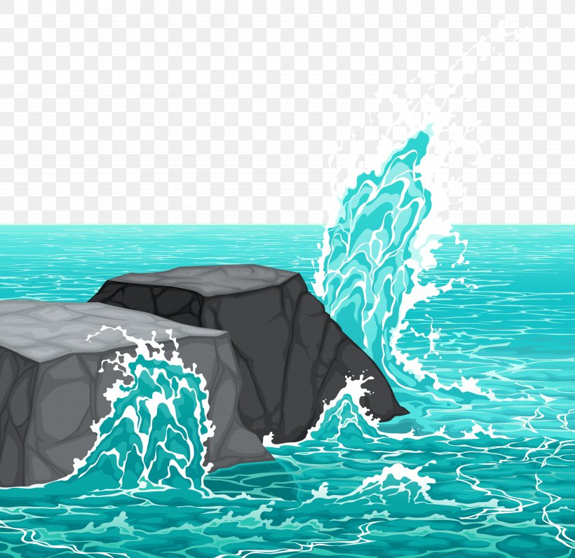 Sea Rock Wave Clip Art, PNG, 5000x4856px, Wave Rock, Aqua, Boulder, Dolphin, Granite Download Free