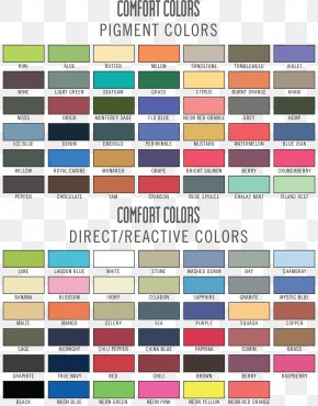 Comfort Color T Shirt Color Chart
