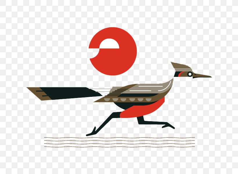Bird Wile E. Coyote And The Road Runner Illustration, PNG, 800x600px, Bird, Beak, Brand, Dribbble, Red Download Free